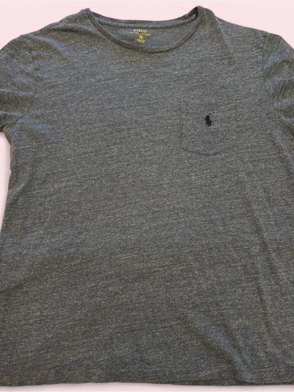 Polo by Ralph Lauren Men's Gray Heather Pocket Tee